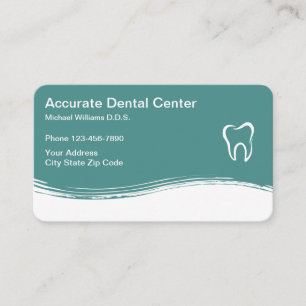 Dentist Modern Appointment Business Card