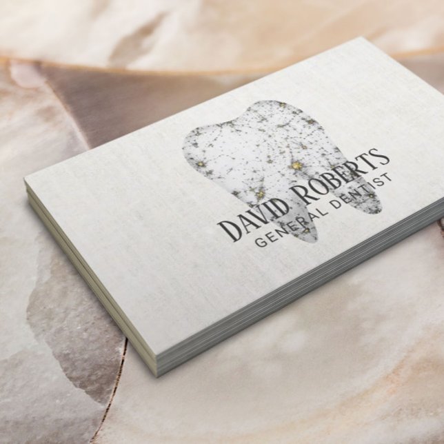 Dentist Modern Tooth Logo Dental Care Business Card (Creator Uploaded)