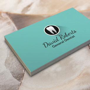 Dentist Modern Tooth Logo Professional Dental Care Business Card