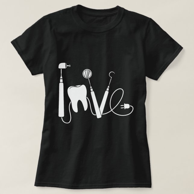 Dentist Mouth Doctor Dentistry Oral Hygiene Dental T-Shirt (Design Front)