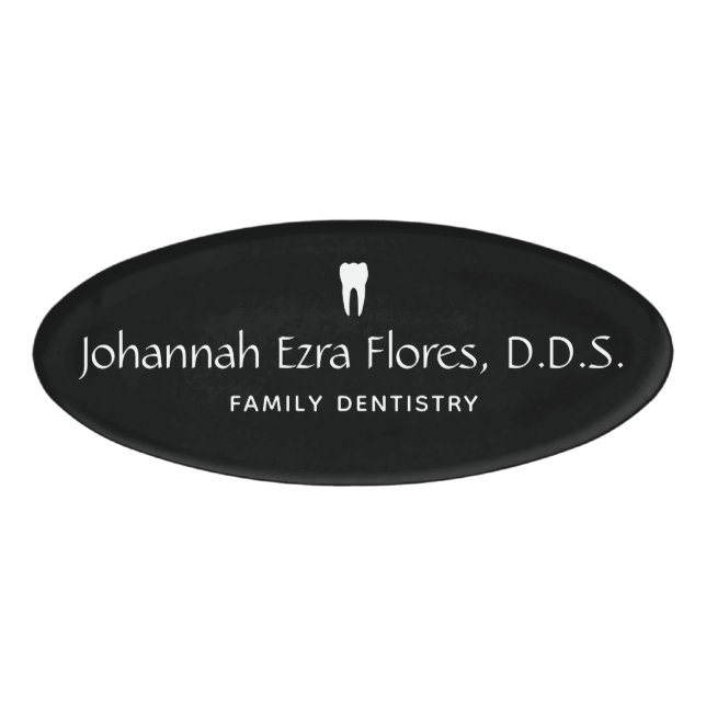 Dentist Name Tag (Front)
