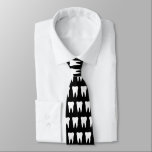Dentist neck tie with tooth pattern design<br><div class="desc">Dentist neck tie with tooth pattern design. Cute Christmas or Birthday gift idea for dentistry or dental hygienist clinic. Black and white or custom background colour.</div>