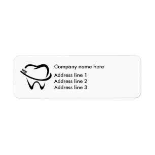 Dentist Office Address Template Sticker Labels