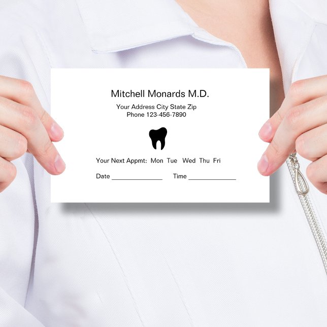 Dentist Office Appointment Cards (Creator Uploaded)