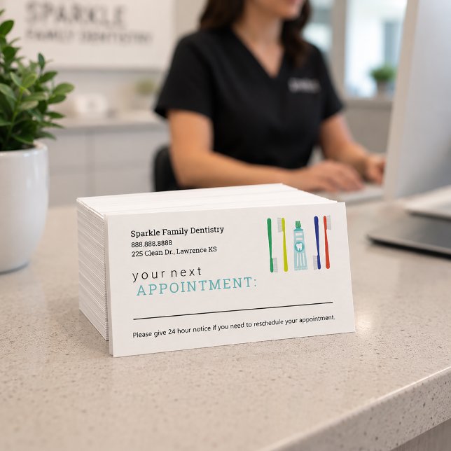 Dentist Office Appointment Reminder Card (Creator Uploaded)