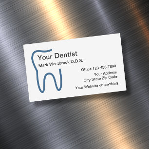 Dentist Office Business Card Magnets