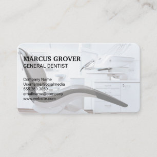 Dentist Office Chair Medical Health Business Card