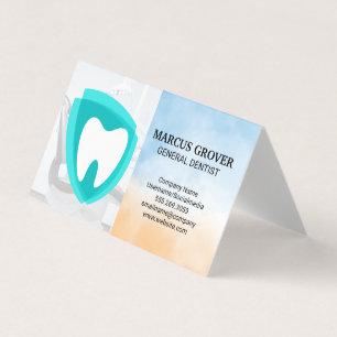 Dentist Office Dental Health Logo Business Card