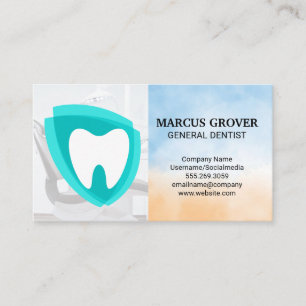 Dentist Office Dental Health Logo Business Card