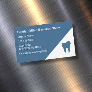 Dentist Office Magnetic Business Cards Template