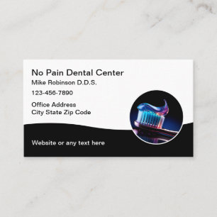 Dentist Office Modern Layout Business Cards