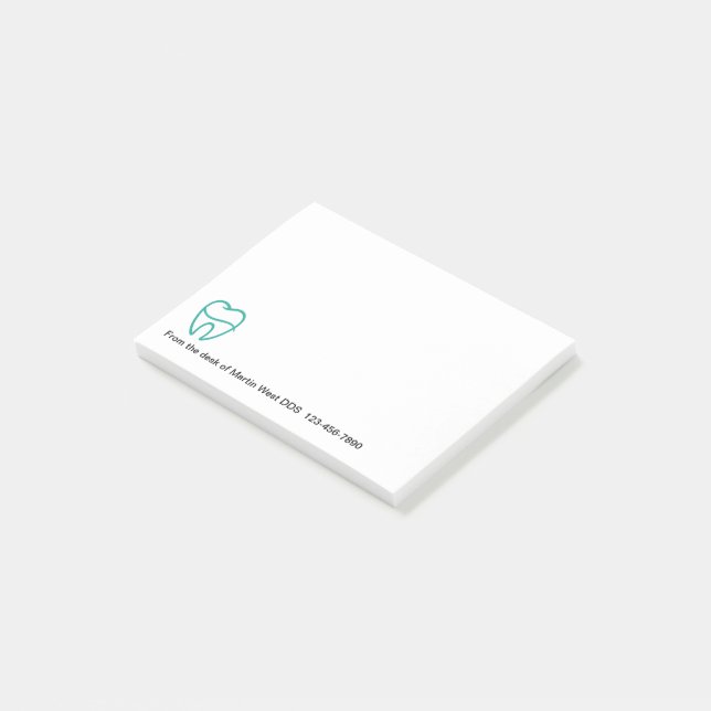 Dentist Office Modern Sticky Notepads (Angled)