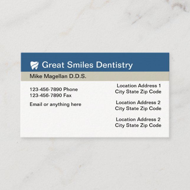 Dentist Office Multi Location Appointment (Front)