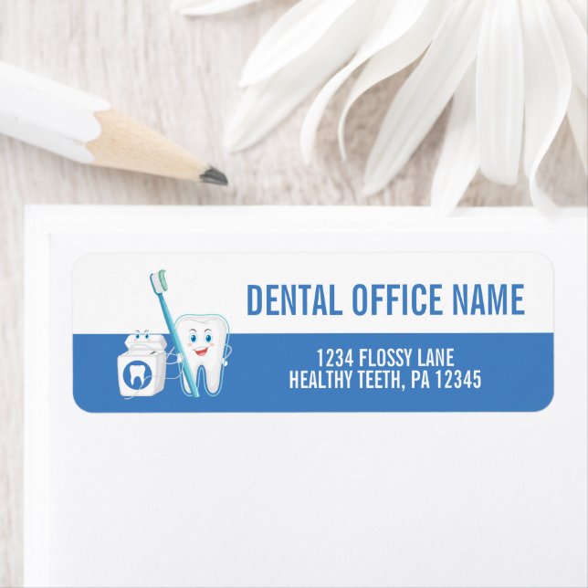 Dentist Office Return Address Labels (Insitu)