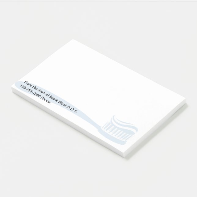 Dentist Office Simple Sticky Notepads (Angled)
