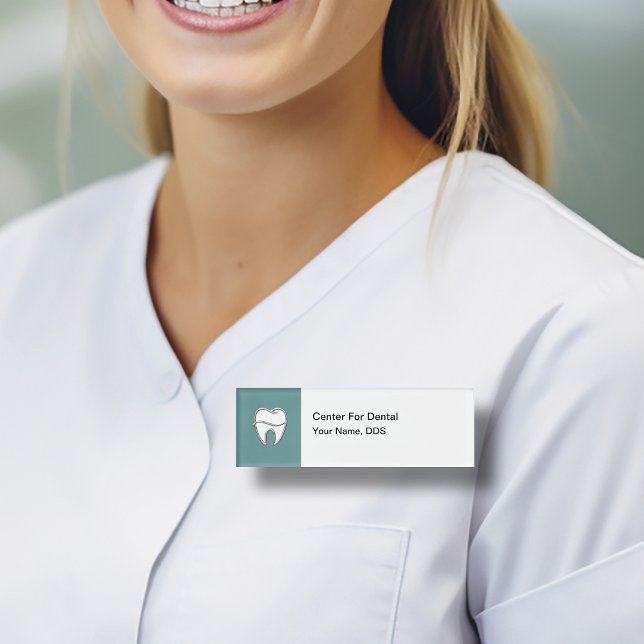 Dentist Office Staff Modern Name Tags (Creator Uploaded)