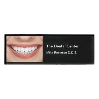 Dentist Office Staff Smile Theme Name Tag