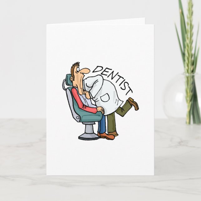 Dentist Open Wide Holiday Card (Front)