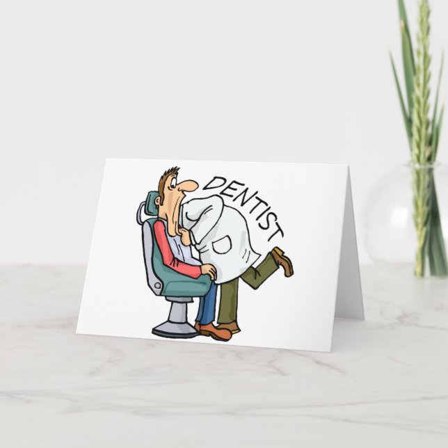 Dentist Open Wide Holiday Card (Front)