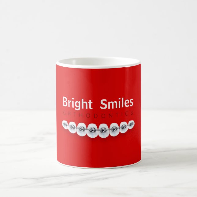 Dentist Orthodontist Braces Ceramic Mug (Center)