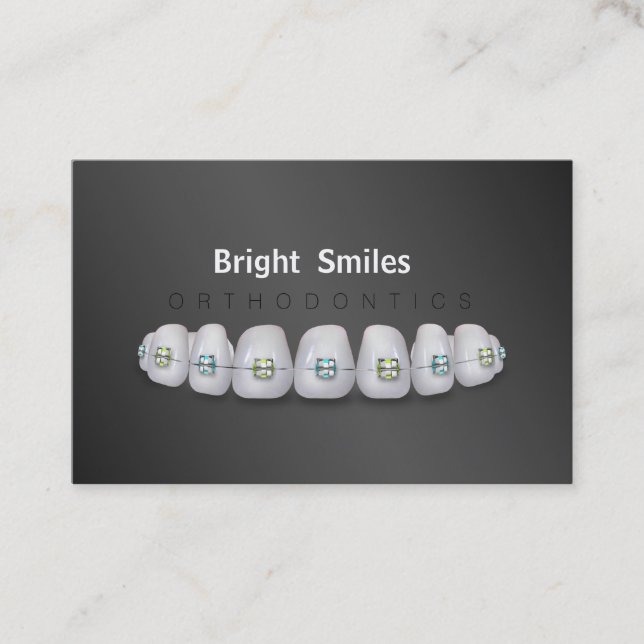 Dentist Orthodontist Business Card (Front)