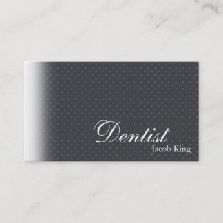 Dentist Orthodontist Business Card Simple Dots