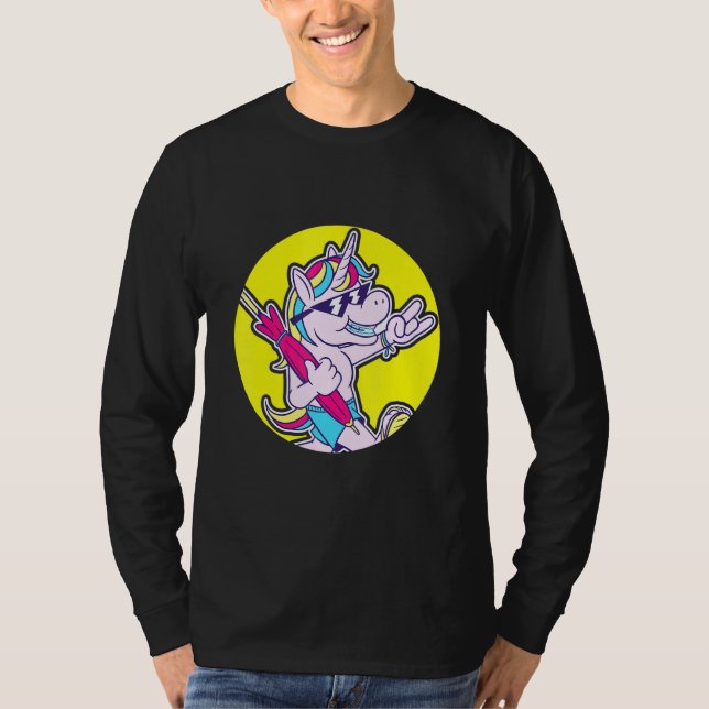 Dentist Orthodontist Unicorn Braces T-Shirt (Front)