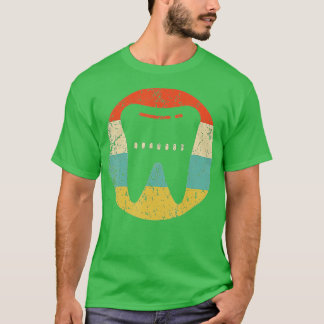 Dentist Orthodontist Vintage Retro Tooth T-Shirt