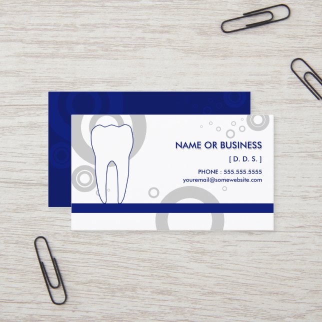 dentist Os Business Card (Front/Back In Situ)