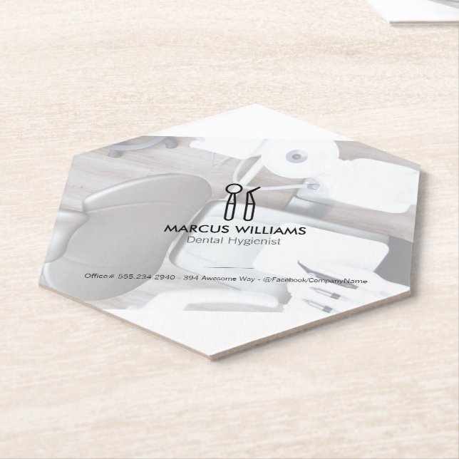 Dentist Paper Coaster (Angled)