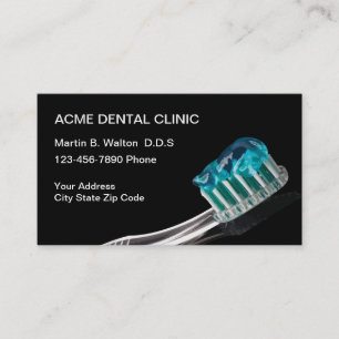 Dentist Patient Appointment Business Cards