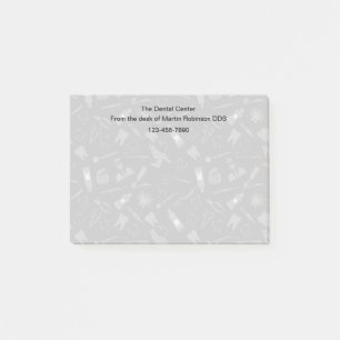 Dentist Pattern Office Sticky Notes