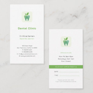 Dentist Pediatric Dentist Business Card