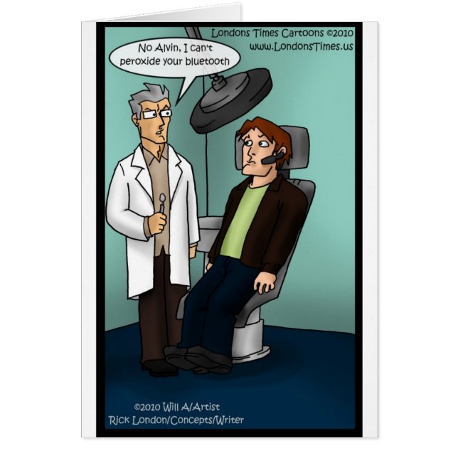Dentist Peroxide Bluetooth? Funny Gifts Cards Tees (Front)