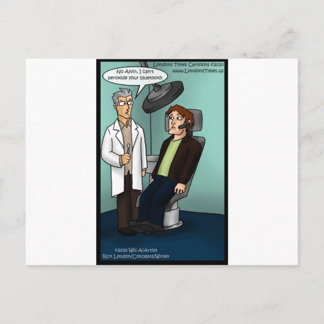 Dentist Peroxide Bluetooth? Funny Gifts Cards Tees (Front)