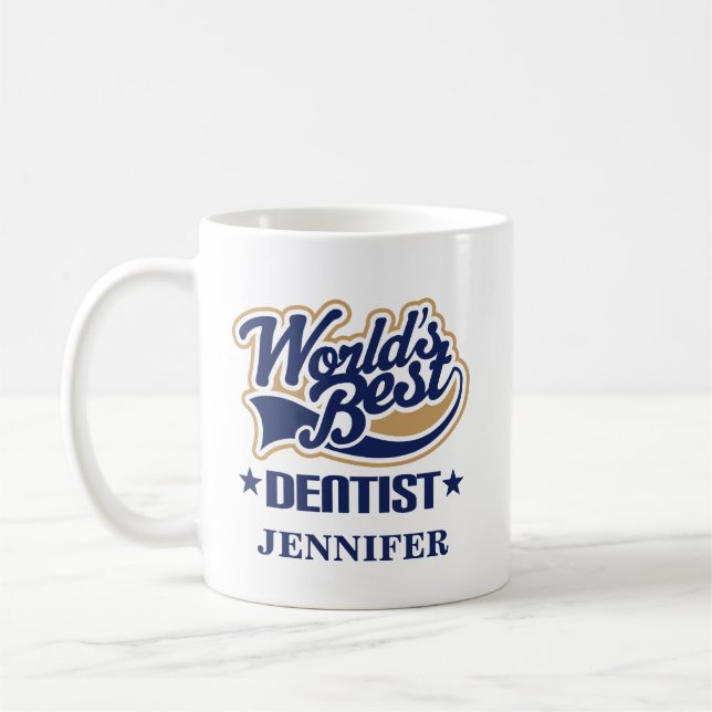 Dentist Personalised Mug Gift (Left)