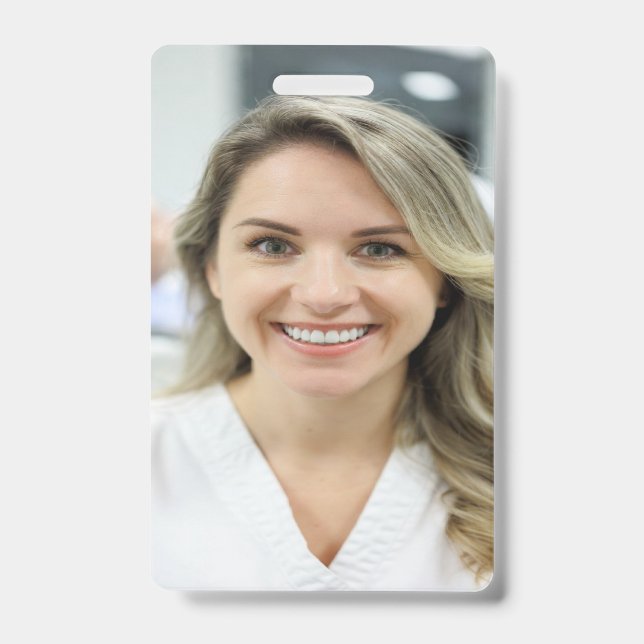 Dentist Photo Customise Personalise ID Badge (Front)
