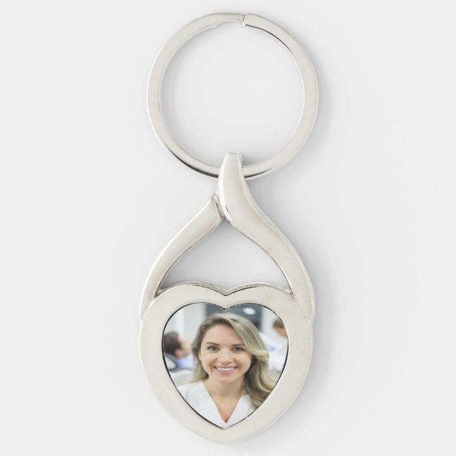 Dentist Photo Customize Personalize Key Ring (Front)