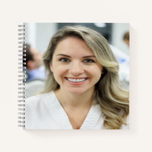 Dentist Photo Customize Personalize Notebook (Front)