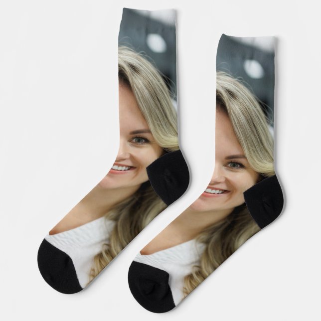 Dentist Photo Customize Personalize Socks (Left)