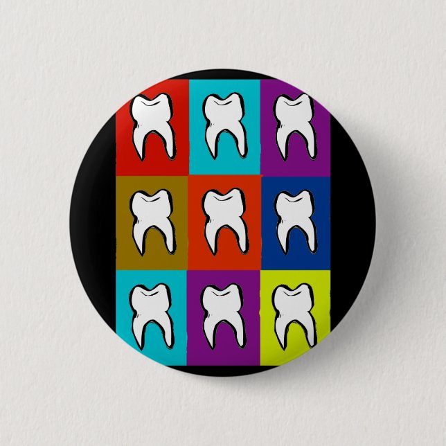 Dentist Popart Gifts 6 Cm Round Badge (Front)