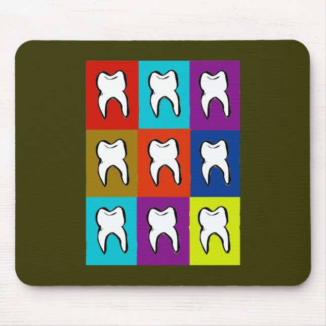 Dentist Popart Gifts Mouse Pad (Front)
