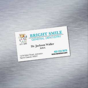 Dentist Practice Magnetic Business Card