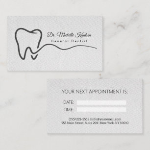 Dentist Professional Dental Appointment Business Card