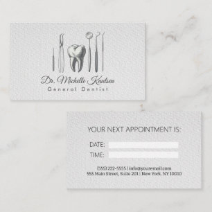 Dentist Professional Dental Appointment Business Card