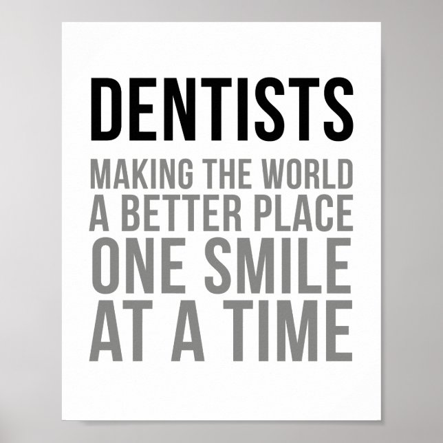 Dentist Quotes Poster (Front)