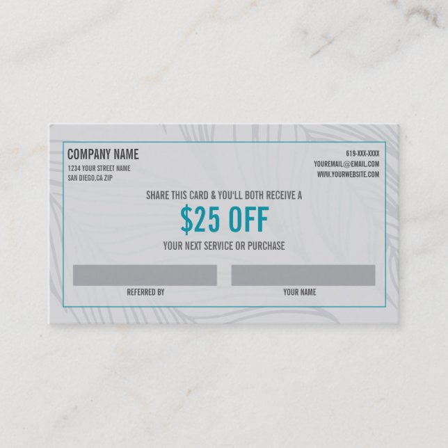 Dentist Referral Business Card (Front)