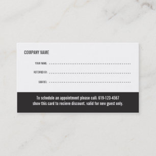 Dentist Referral Business Card