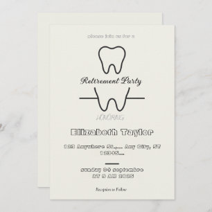 Dentist retirement invitation -Thank You Dentist