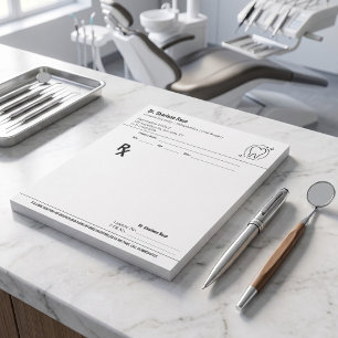 Dentist Rx Prescription Pad Custom Dental Office